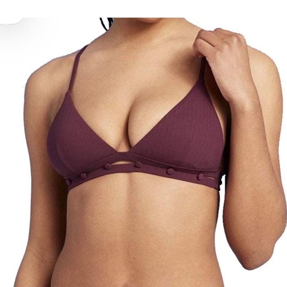 Shade & Shore Purple Soft Triangle Bra